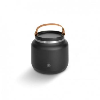Termo sólidos con asa negro 700 ml