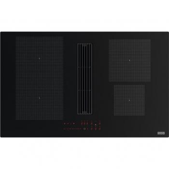 Placa de inducción Franke Maris 2Gether Minimal Black FMA 8381 HI con campana integrada y 4 zonas de cocción, extracción exterior