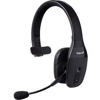BlueParrott B450-XT – Auricular Monoaural Over-Ear con Bluetooth – Cancelación de Ruido al 96% – Control de Voz para Viajes en Carretera y Entornos de Alto Ruido – Negro
