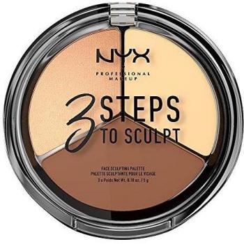 NYX Professional Makeup 3 Steps To Sculpt Contouring Palette Shade 02 Light 15 g