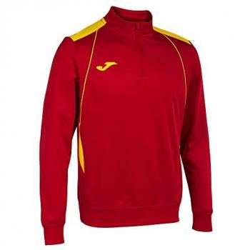 Sudadera Joma Championship VII Hombre Rojo Amarillo con media cremallera