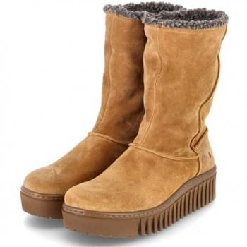 Botines Art 1511 SILK SUEDE TOFFEE/BRIGHTON para Mujer color Toffee, de piel, talla 38, altura de tacón entre 3 a 5 cm, con cremallera, estilo casual