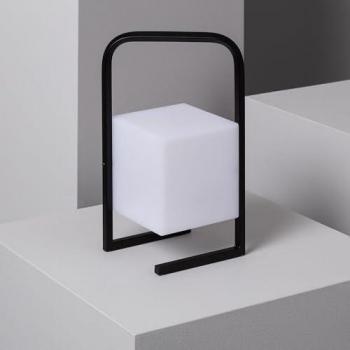 Lámpara de Mesa LED Portátil Tiber 2.5W para Exterior con Batería USB Recargable Negra