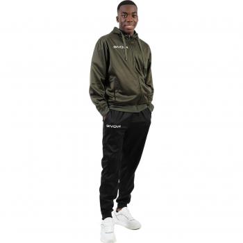 Givova Chándal King Polarfleece Unisexo Vert Militaire/Noir