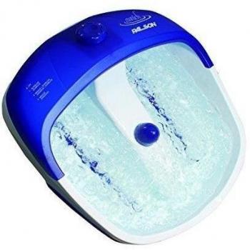 Palson Descansapies, Acero Inoxidable, Blanco y Azul