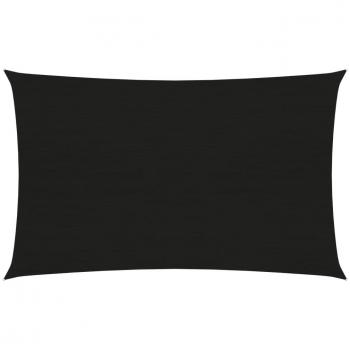 Sail Parasol 160g/m² Negro HDPE 2x4,5 m