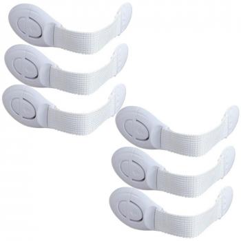 Happy cherry - (Set de 6) Cierre de seguridad Bloqueo de seguridad para armarios cajones puertas electrodomésticos Productos de seguridad para bebés niños