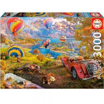 Puzzle 3000 piezas El valle de los globos aerostáticos 19947 EDUCA