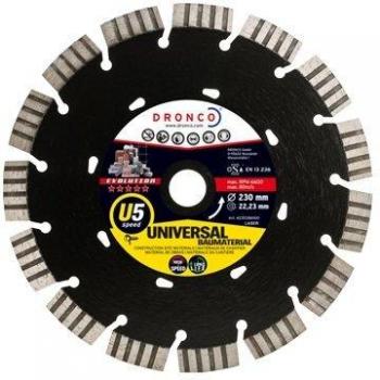 Dronco U5SPEED-350 Discos de Diamante, U5 Speed, Universal Obra, 350 Mm Diámetro, 3.2 Mm Espesor, Diámetro Eje 25.4 Mm