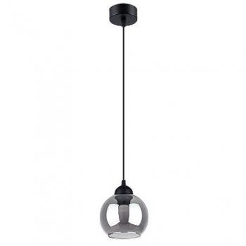 Lámpara colgante Alino 1 negro Sollux - Lámpara de techo para techo, color negro