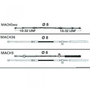 Ultraflex, Encendido Cable y gaskabel Mach Zero Completo, 17 Pulgadas, 5.25 M, 58977