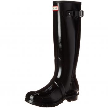 Hunter Women's Original Tall Gloss Wellington Boots - Black - Size UK 6 EU39 US8