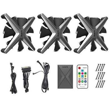 Kit de Ventiladores RGB Alseye X12 - 3 Ventiladores de 120mm en Color Gris