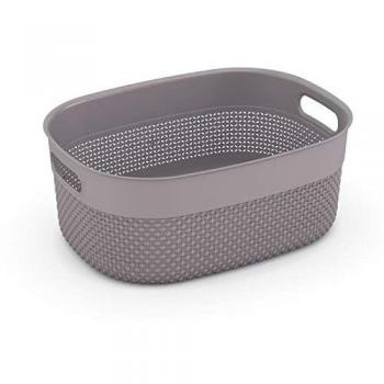Cesta de Almacenamiento Ovalada Filo M, Taupe, 12L con Asas