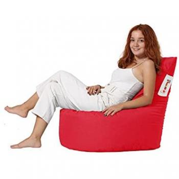 Sillón-puf Wellhome Azul Oscuro 100% Poliéster Alta Densidad Resistente al Agua 70x70x35