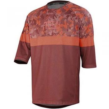 Maillot Carve Air Rojo/Camuflaje 3/4 para Hombre - iXS, Talla XL
