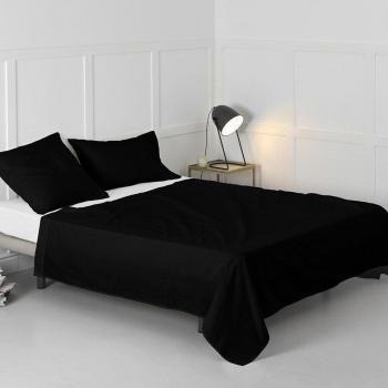 Sábana de Algodón Negro de Calidad 150 TC, Fabricada en España