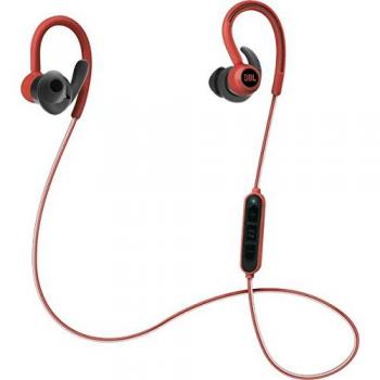 Auriculares Inalámbricos Deportivos JBL Reflect Contour, Bluetooth, Rojo, con Micrófono Integrado y Resistencia al Sudor