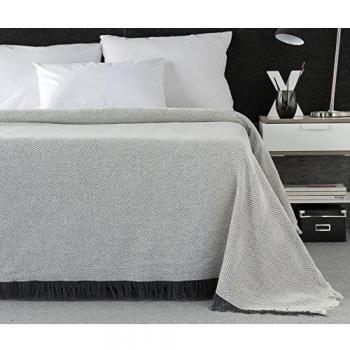 Plaidtor Estonia Plaid Multiusos, Algodón, Gris, 230x270 cm