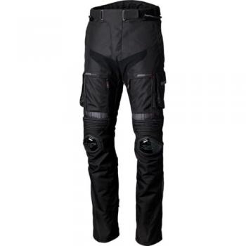 RST Pantalones de Moto Ranger Negros - Pantalones textiles de motocicleta, color negro, talla M