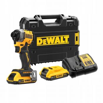 Atornillador de impacto Dewalt XR 18V Li-Ion 2Ah 1/4 205Nm