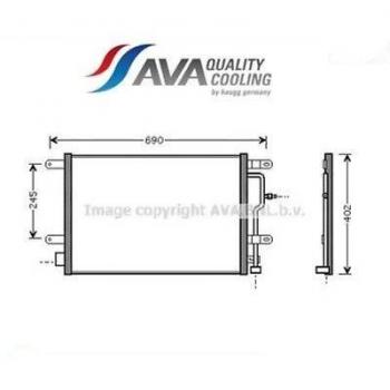 Condensador de Aire Acondicionado Ava Calidad AI5194