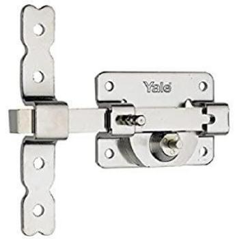 Cerrojo de Sobreponer Niquelado 19HN con Cilindro Redondo de 25mm - Yale Azbe