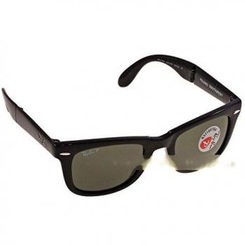 Ray-Ban Unisex-Adult's Folding Wayfarer Sunglasses, Black, 54 mm