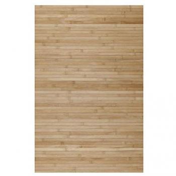 Alfombra de Bambú Natural Antideslizante 120x180cm - Ideal para Salón, Pasillo y Baño, Marrón Claro