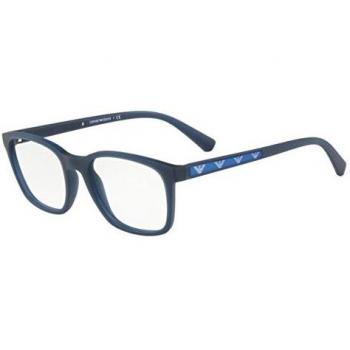 Emporio Armani 0EA3141 Monturas de Gafas, Matte Opal Blue, 55 para Hombre