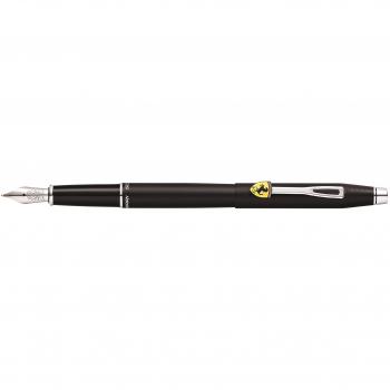 Cross Ferrari Classic Century - Pluma estilográfica con grosor fino, color laca mate negra y cromo