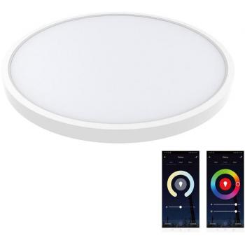 Plafón led kramfor 20+4w superficie rgb+cct wifi rgb + blanco dual