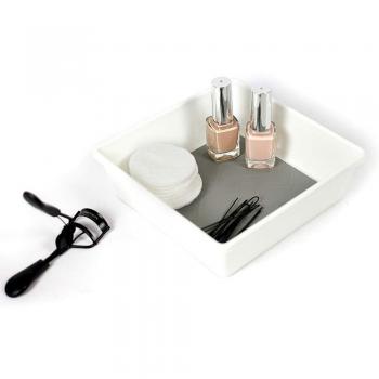 Deblanch Organizador, PP, Blanco/Gris, 17 X 17 X 5 Cm