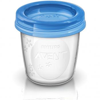 Philips Avent Contenedores de Almacenamiento de 180 ml, Pack de 5