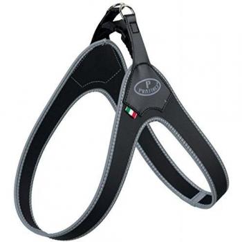 TRIXIE Arnés Step-in Pratiko Talla XXS-XS 35 cm Color Negro PVC/Nylon 105011