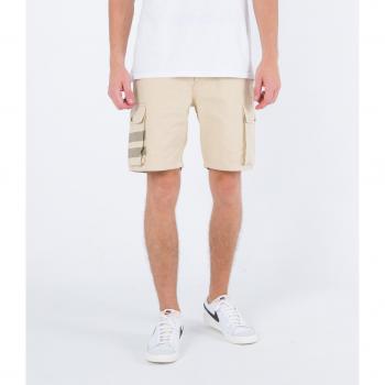 Hurley Pantalones Cortos Cargo Oceancare Beige con diseño de cargo, material Oceancare, color beige