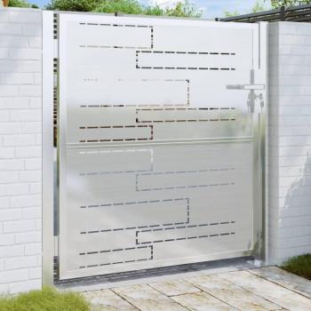 vidaXL Garden Gate 100x100 cm Stainless Steel