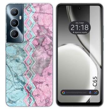 Funda de Silicona para Realme C65 4G Diseño Mármol 08