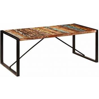 Reclaimed Solid Wood Dining Table 200x100x75 cm