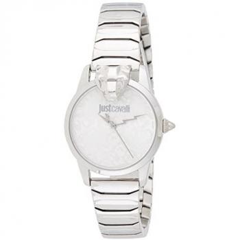 Just Cavalli ANIMALIER Silver Women's Watch (Ø 32 mm) Elegant Analog, Gray, Size: ONE SIZE, Water Resistant 5 ATM