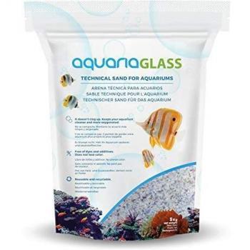 AquariaGlass Arrecife Arena Técnica Fina para Acuarios y Peceras, Evita la Compactación y Aumenta la Higiene, Limpieza y Durabilidad del Agua de Acuario, Multicolor - Saco de 5kg