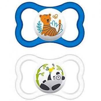 MAM Silicone Air 6+ Blue Soother 2-Pack