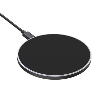 Akashi ALTCHWIRL15W Cargador de Pared Inalámbrico Universal Negro CC Interior