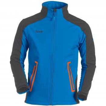 Izas Bossons - Chaqueta Softshell para hombre, color azul royal / negro / naranja, talla M