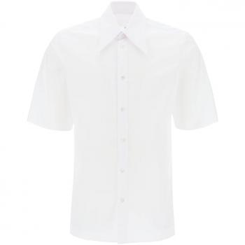 Maison Margiela Men's Shirt With Studded in Bianco | Size 39 | S67DR0009S43001