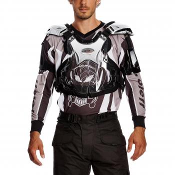 Roleff Racewear Peto Motocross, Plateado Brillante, L