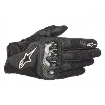 Alpinestars SMX-1 Air V2 Motorcycle Gloves - Performance Black with Carbon Protection