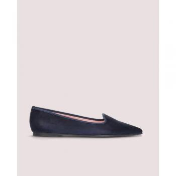 Pretty Ballerinas Mocasines de mujer modelo Ella en ante color azul marino