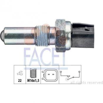 Interruptor de marcha atrás FACET 7.6283, tipo: switch, características: diseñado para activar las luces de reversa del vehículo, alta calidad y durabilidad, fácil instalación, compatible con múltiples modelos de automóviles