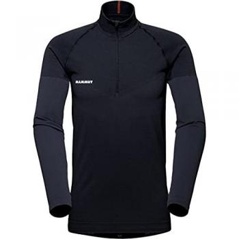 Camiseta Manga Larga Hombre Mammut Trift 1/2 Cremallera Negra XL